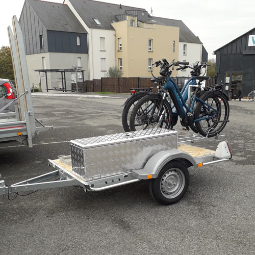 Remorque de transport pour vélos